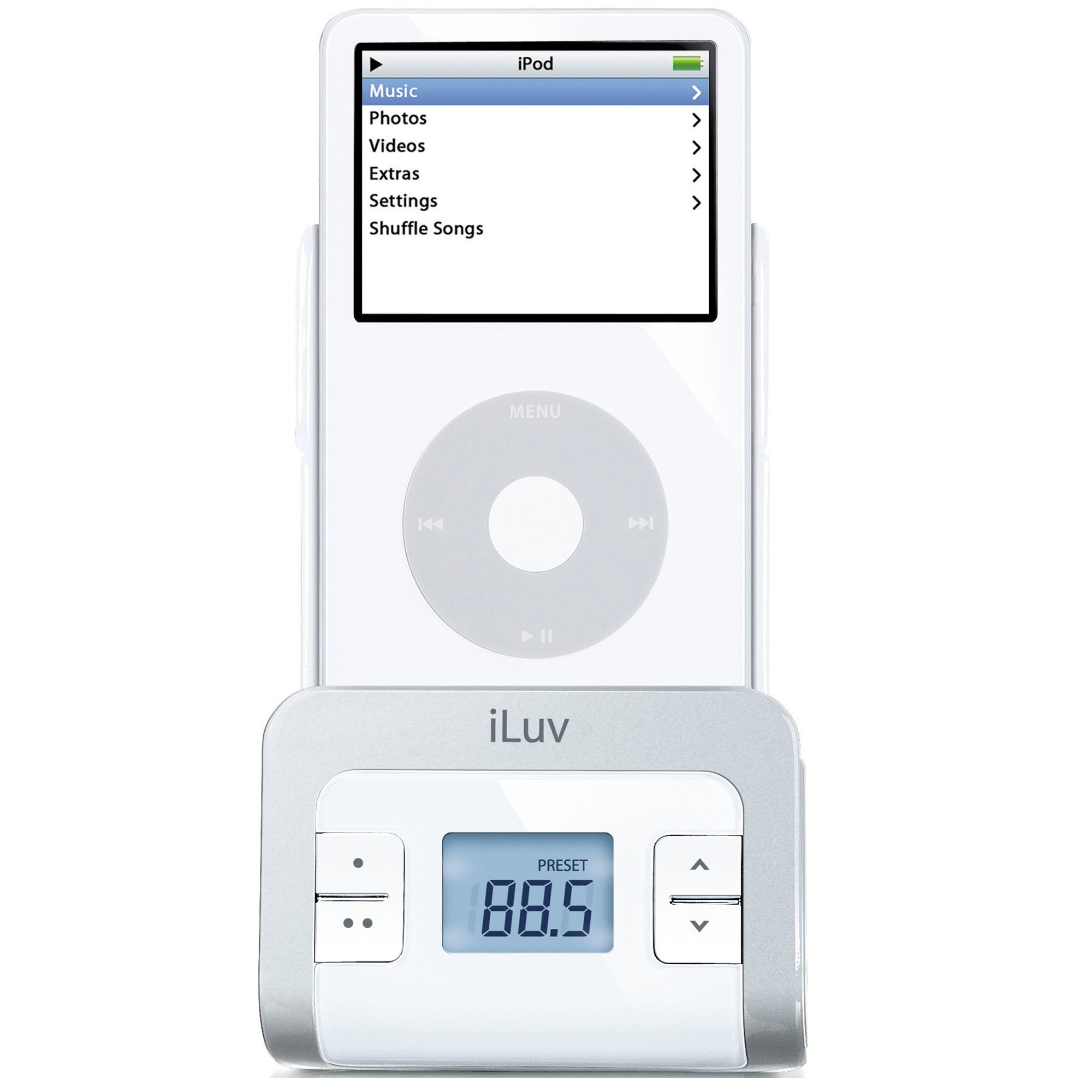 Amazon.com: iLuv I707WHT FM Transmitter with Integrated Car